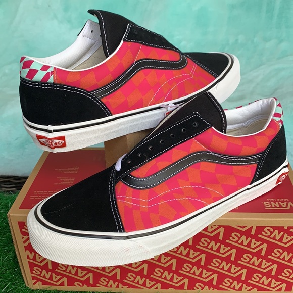 VANS OLD SKOOL TWIST WRAP CHECKER BLACK/CABARET MN - Picture 5 of 16
